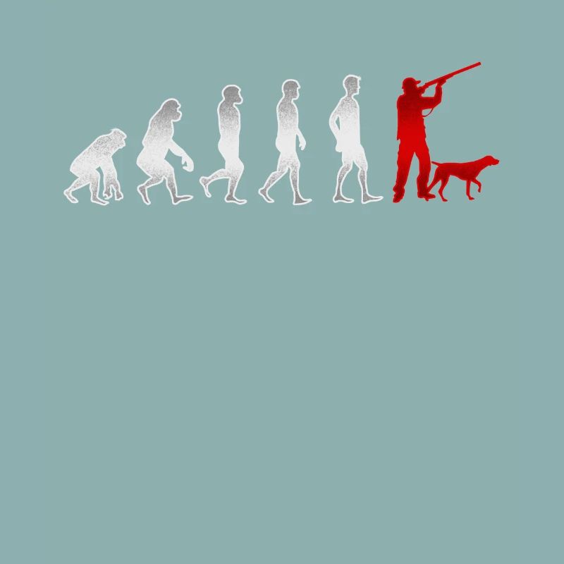 Evolution Hunt Hunter chasse le chien de chasse cadeau