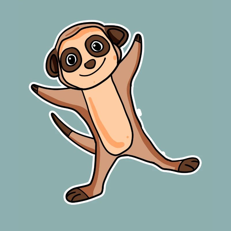 Erdmännchen Sticker