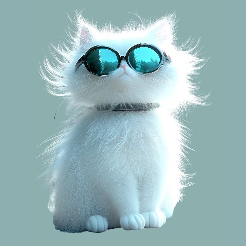 Chat Angora Blanc Chat Angora Chats Angora Mignons
