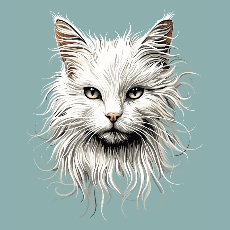 Chat Angora Blanc Chat Angora Chats Angora Mignons