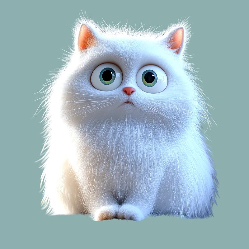 Chat Angora Blanc Chat Angora Chats Angora Mignons