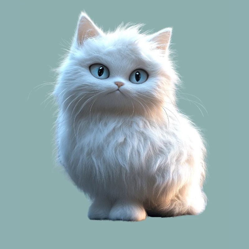 Chat Angora Blanc Chat Angora Chats Angora Mignons