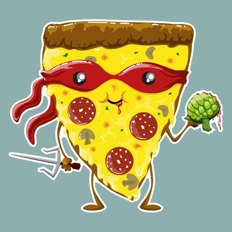 Ninja Pizza eats turtle