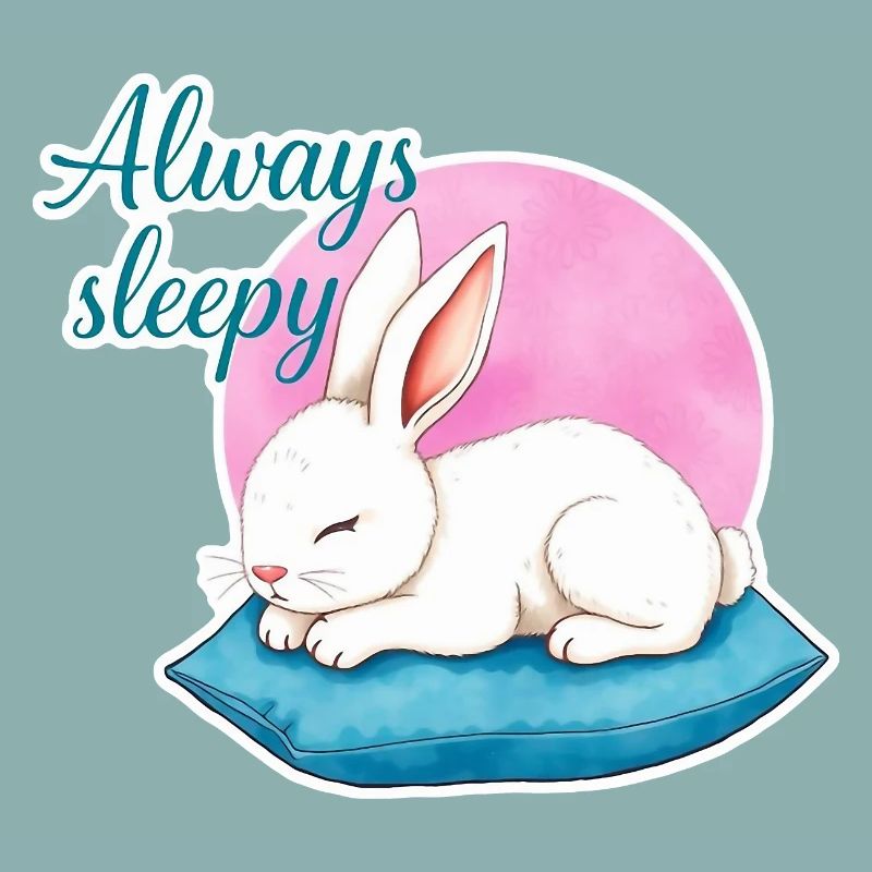 Cute Rabbit is always sleepy 1