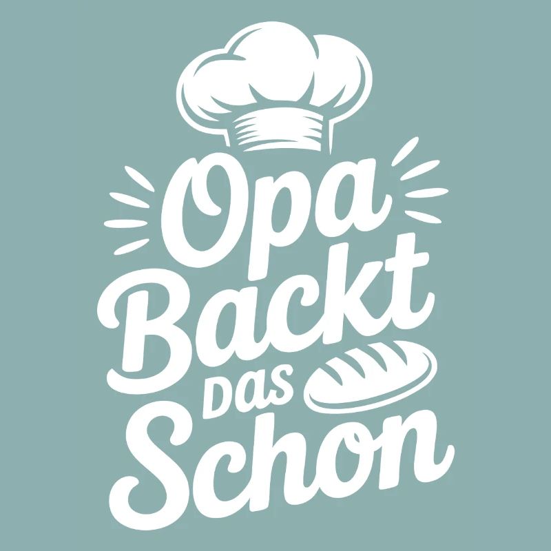 Opa backt das Schon