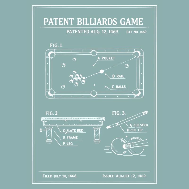 Plan du billard breveté