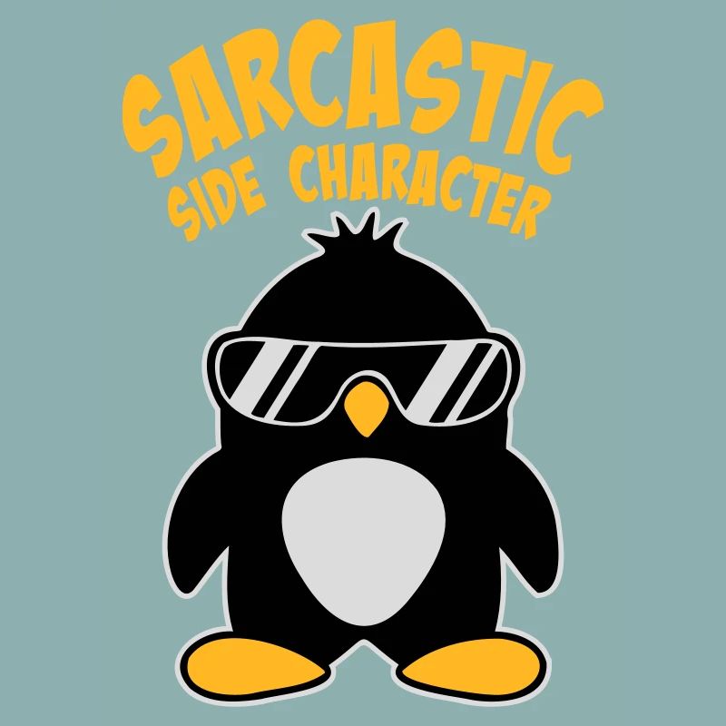 Logo des lunettes de soleil de personnage secondaire sarcastique du Pingouin