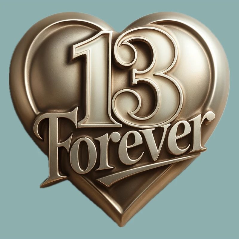 13forever in Herzform