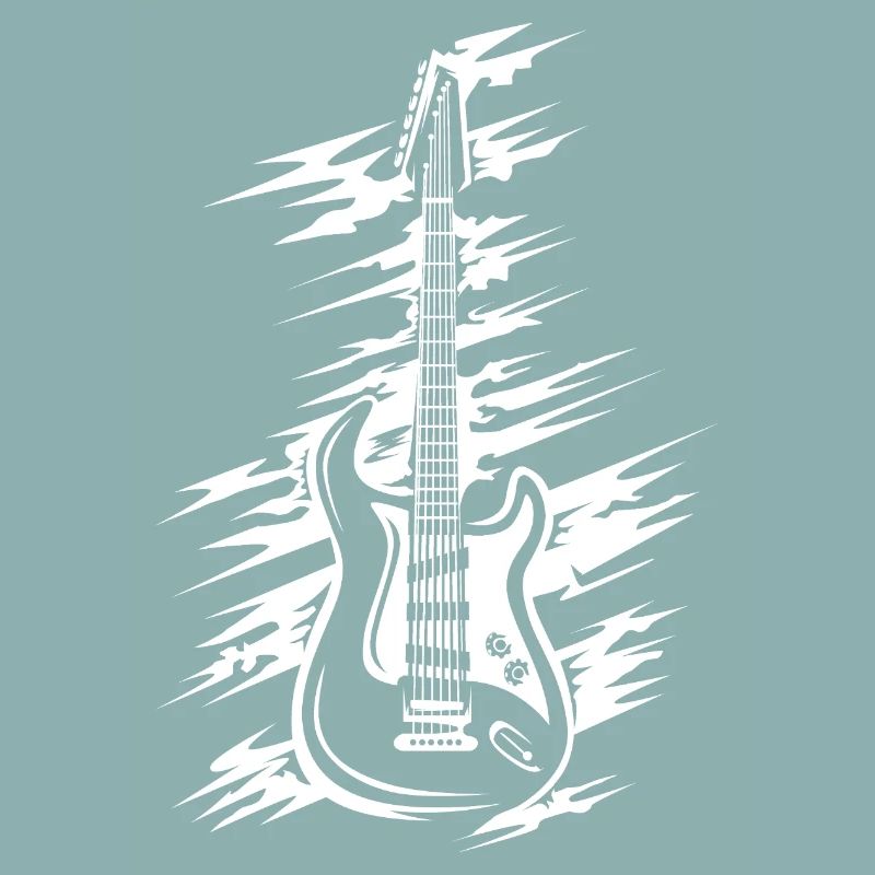E-Gitarre mit scratch Effekt - Musiker und Bands