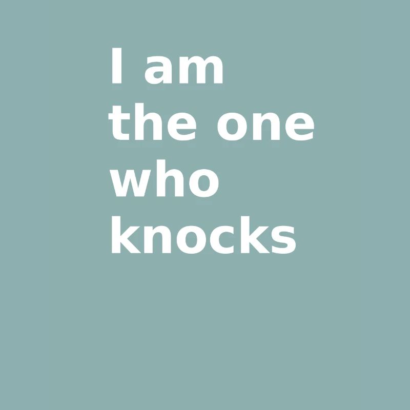 I am the one who knocks walter white