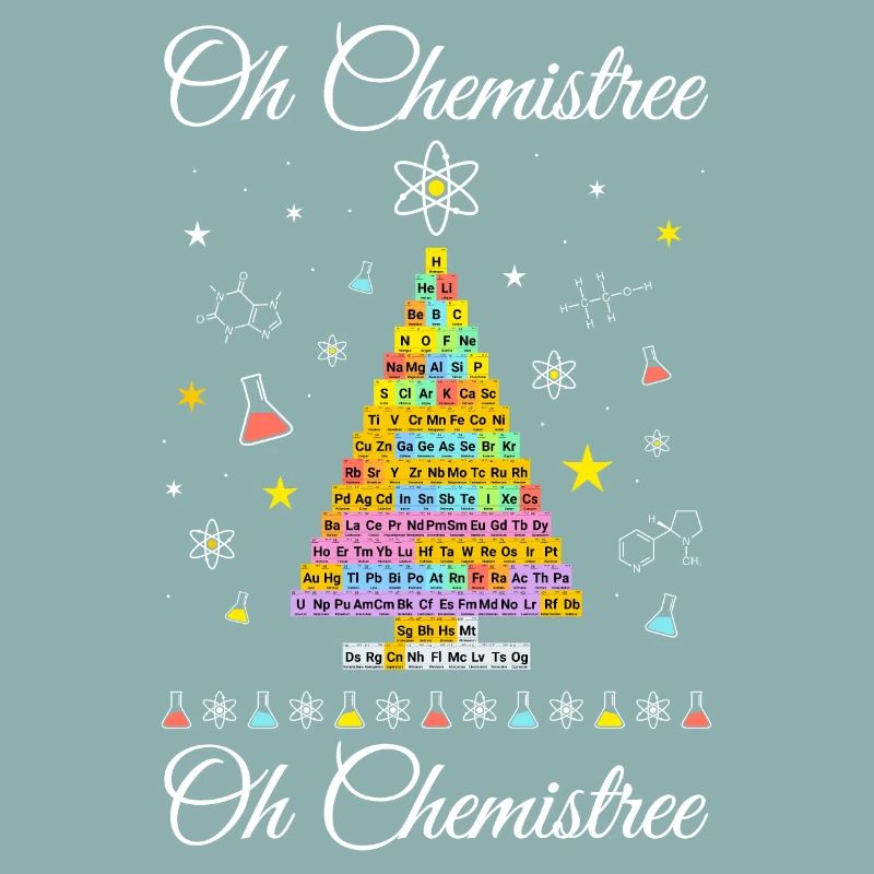 Chemistree current periodic table Christmas tree