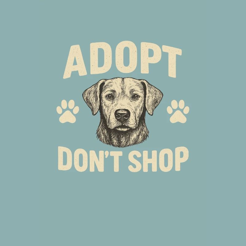 Conception de motif d’adoption de chien