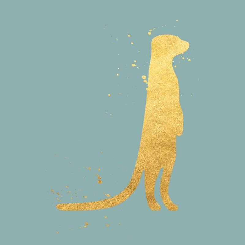Silhouette de la Suricate dorée