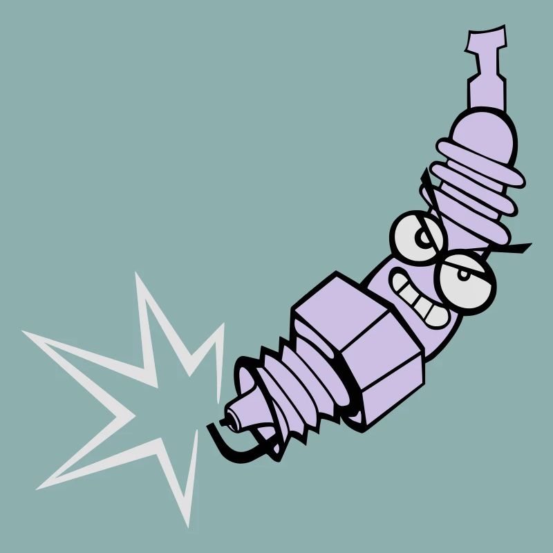 Spark plug with color changing function