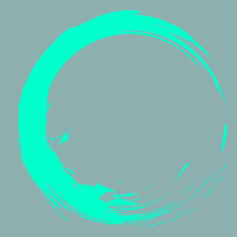 Cercle brosse design turquoise