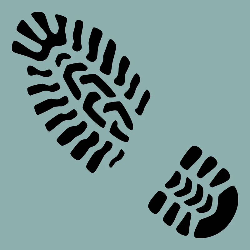 Fußabdruck links / Footprint left