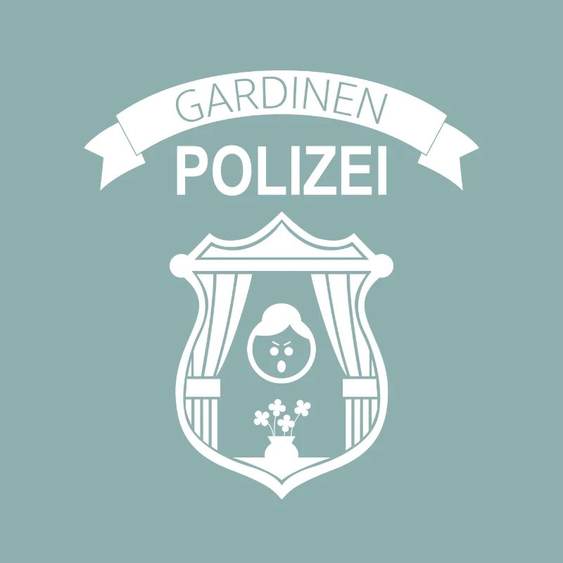 Gardinen Polizei Geschenk für Oma