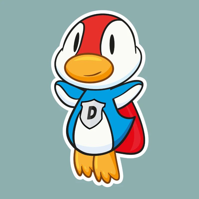 Fliegende Super-Ente hat Superkräfte