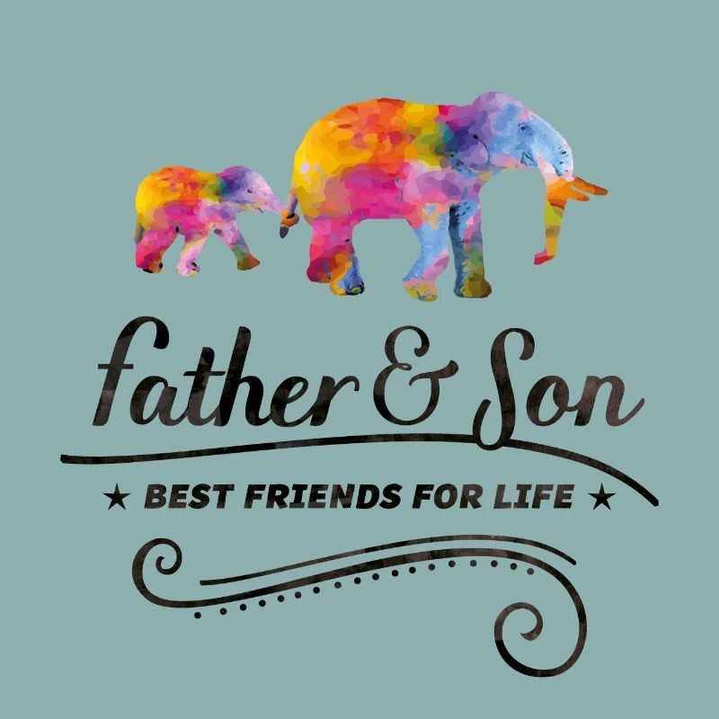 elefant father son