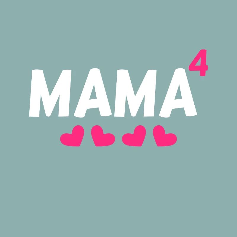 Mama hoch Vier 4 Kinder