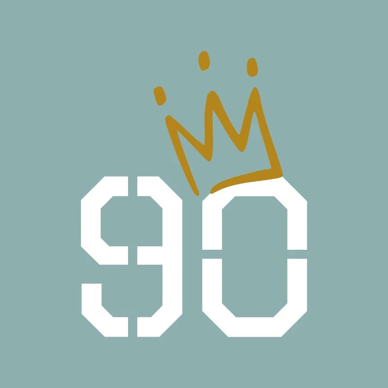 90. Geburtstag 90 Krone Oma Opa Geschenk