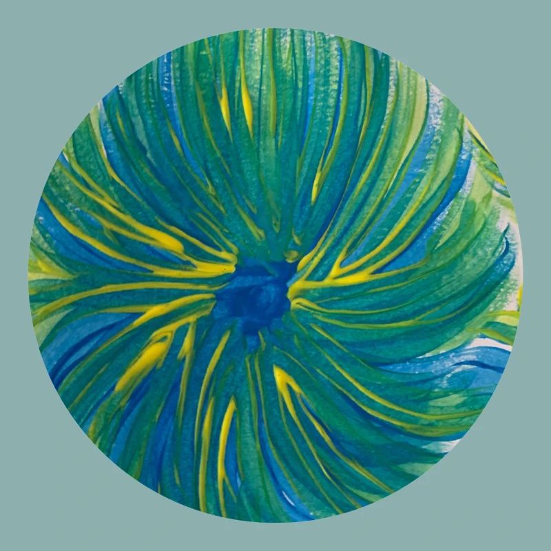 Motif circulaire - peint à la main par Martina Eßer