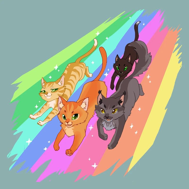 Feuerstern Firestar Katzen Regenbogen Warrior Cats