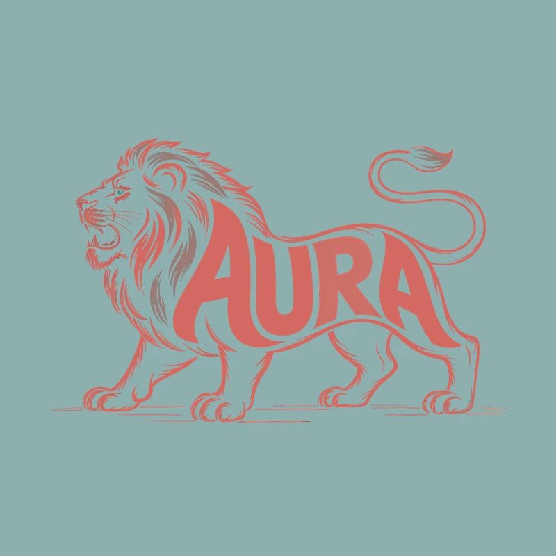 Aura - Cool Lion Logo