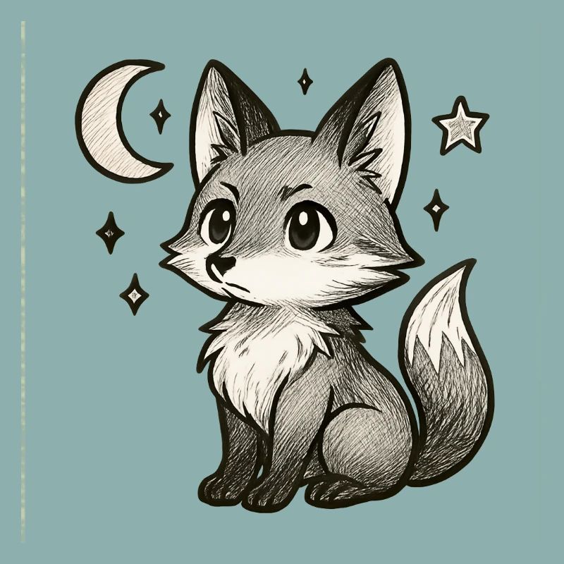 Kleiner Fuchs bei Nacht