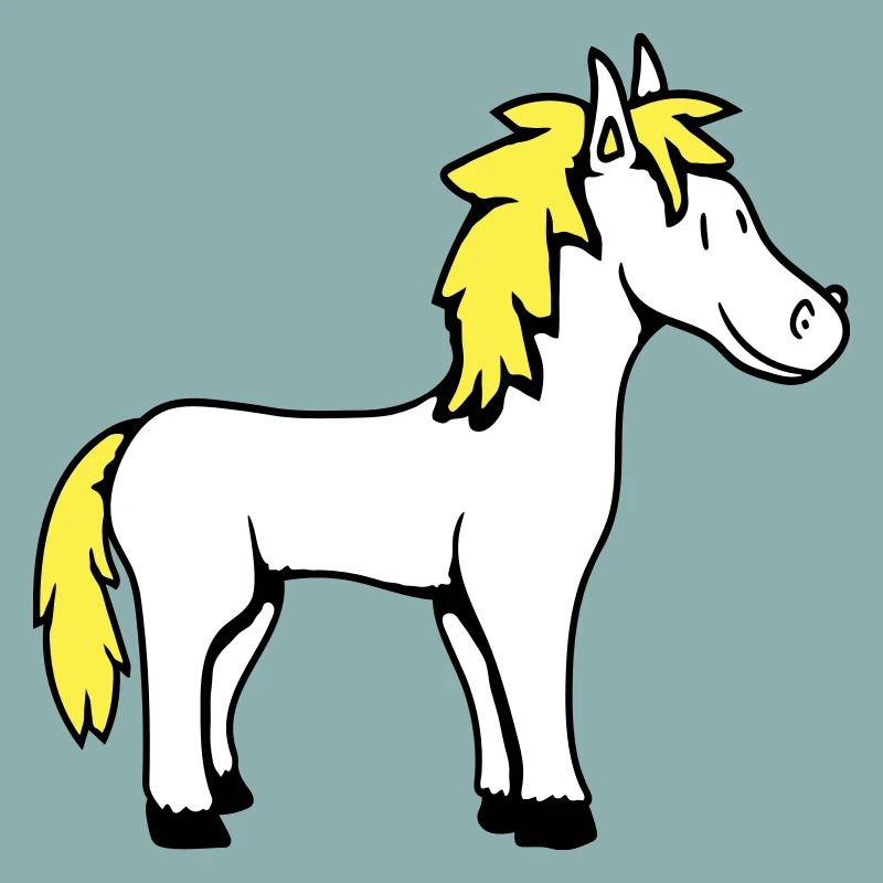 Pferd Süß Pony Fohlen Pferdemädchen Niedlich Comic