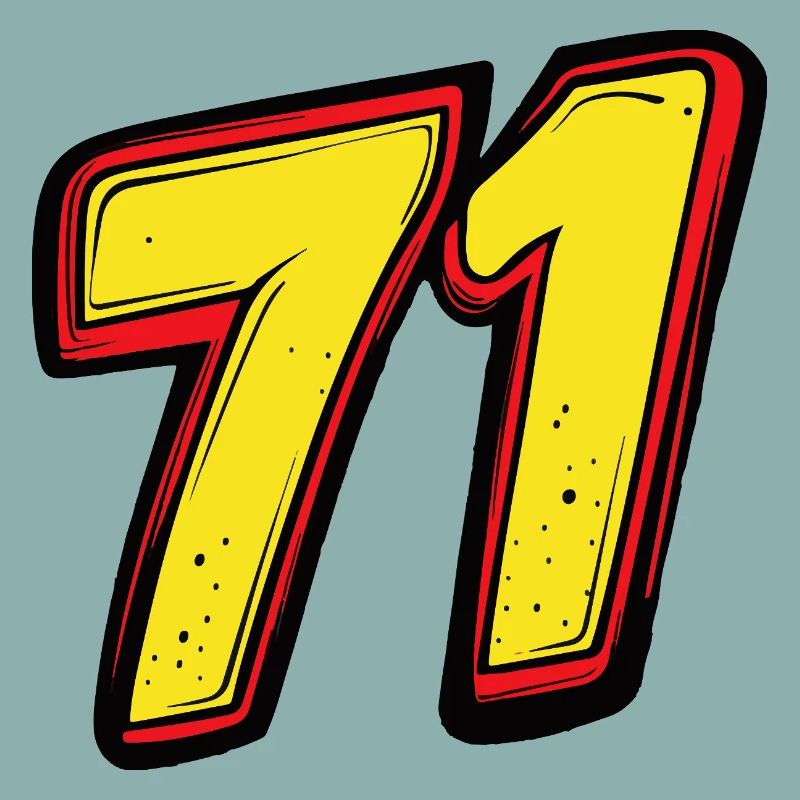 71 Zahl Comic