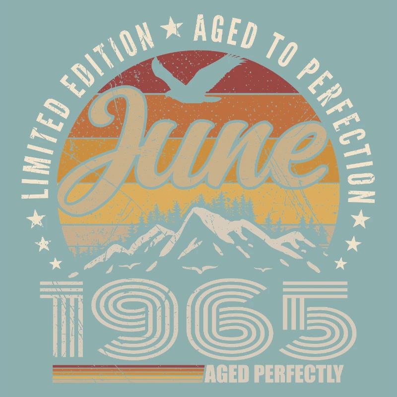 Juni 1965 Geschenk 60. Jahrestag Juni 1965 Retro