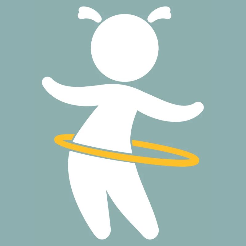Jeu d'enfant avec Hoolahoop