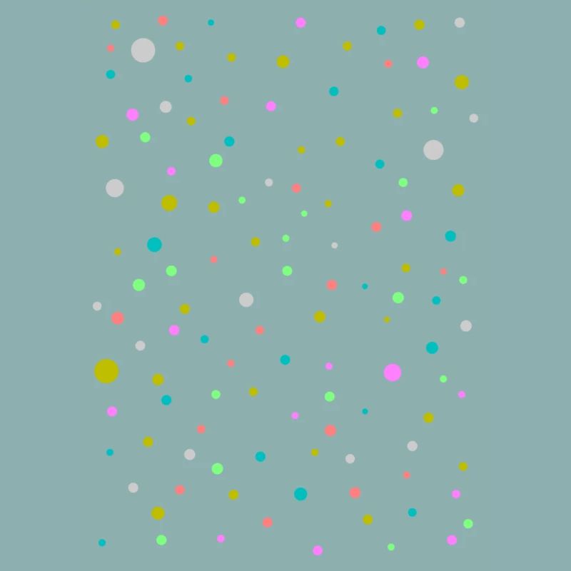Points colorés, beau, design à la mode