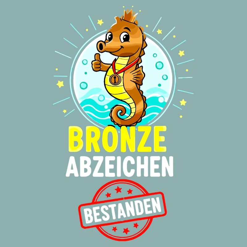 Bronze Seepferdchen Abzeichen 