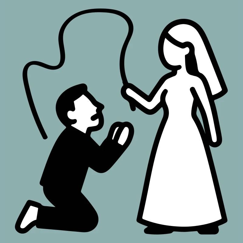 Ehepaar Hochzeit Peitsche