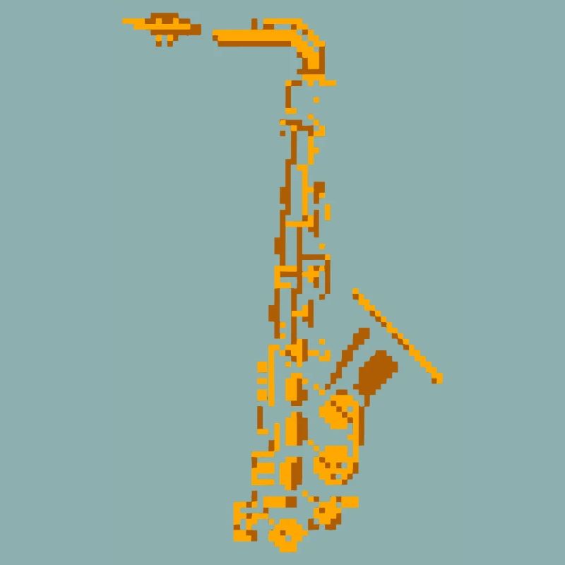 Saxophone Pixel Art