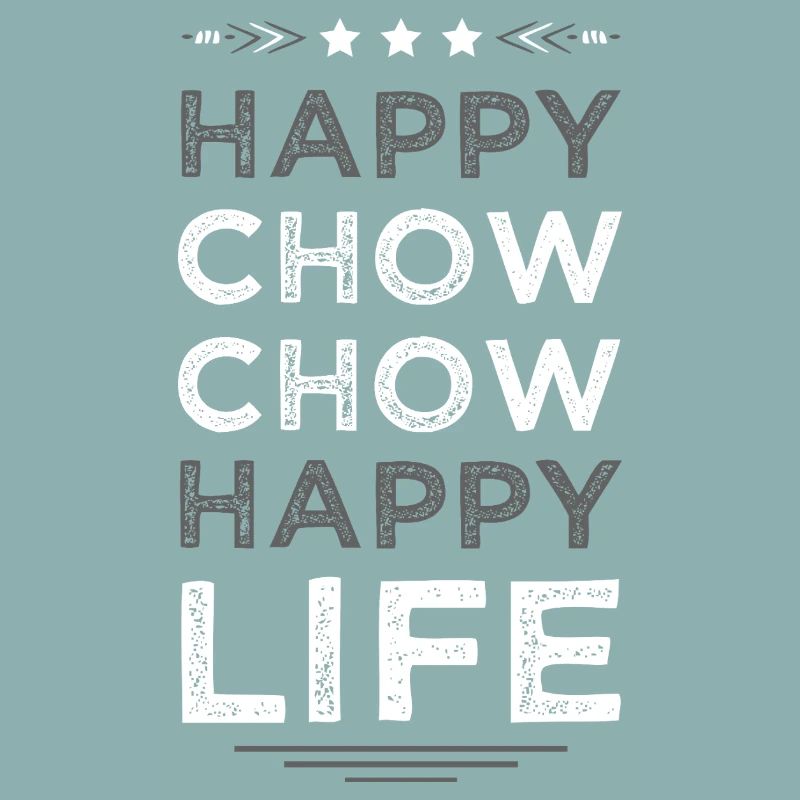 Fröhliches Chow Chow Leben