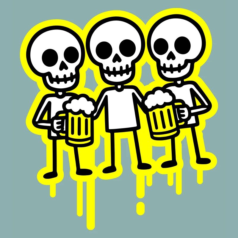 Party Crew Skeleton Beer