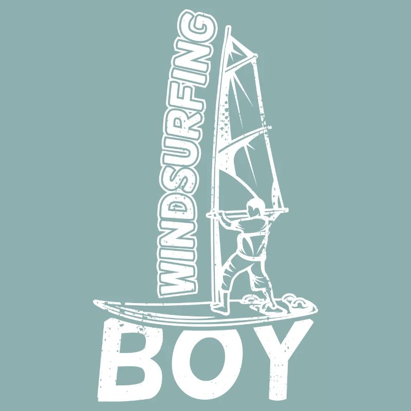 Lustiger Windsurfer Junge