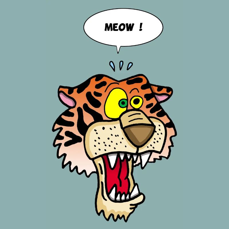 Tiger meowing
