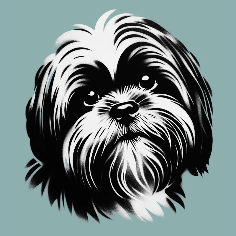 Visage de chien ami fidèle