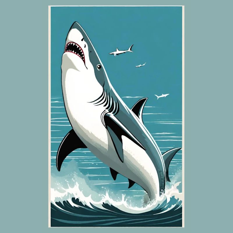 Requin | Grand requin blanc | Créature marine | Poisson