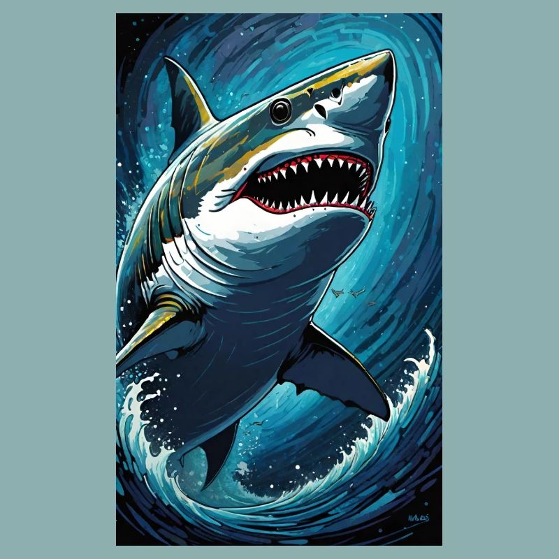 Requin | Grand requin blanc | Créature marine | Poisson