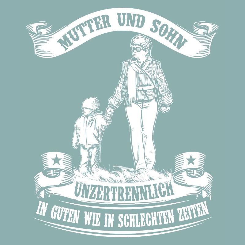 Mutter und Sohn - unzertrennlich