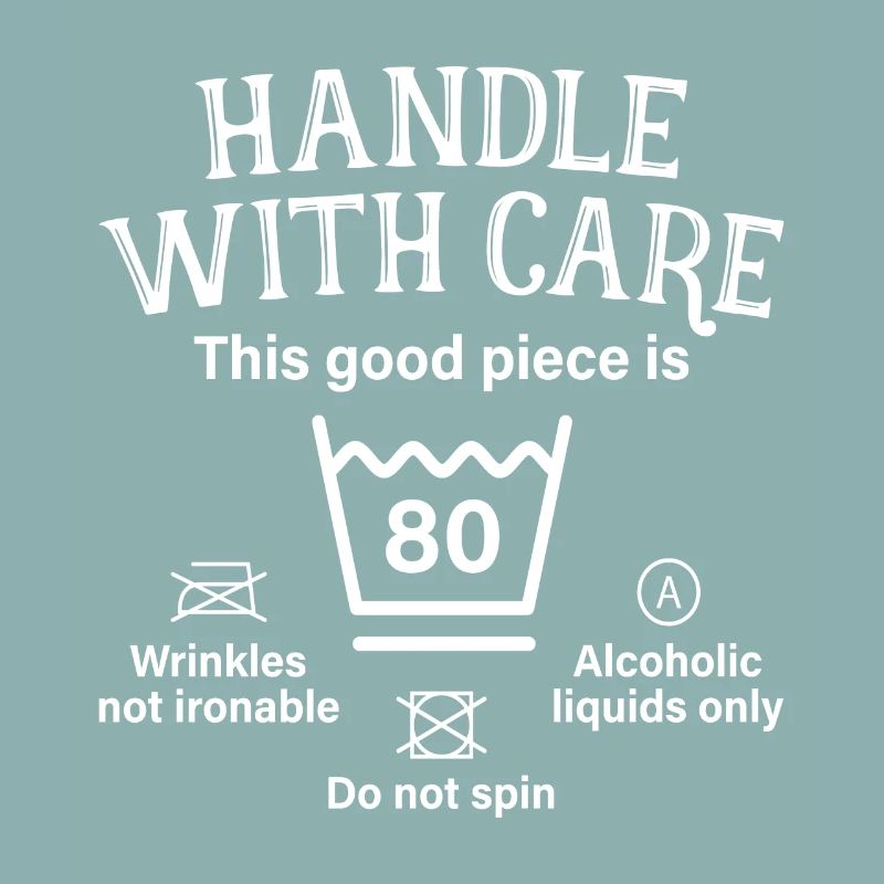 Handle With Care Achtzig Geschenk 80. Geburtstag