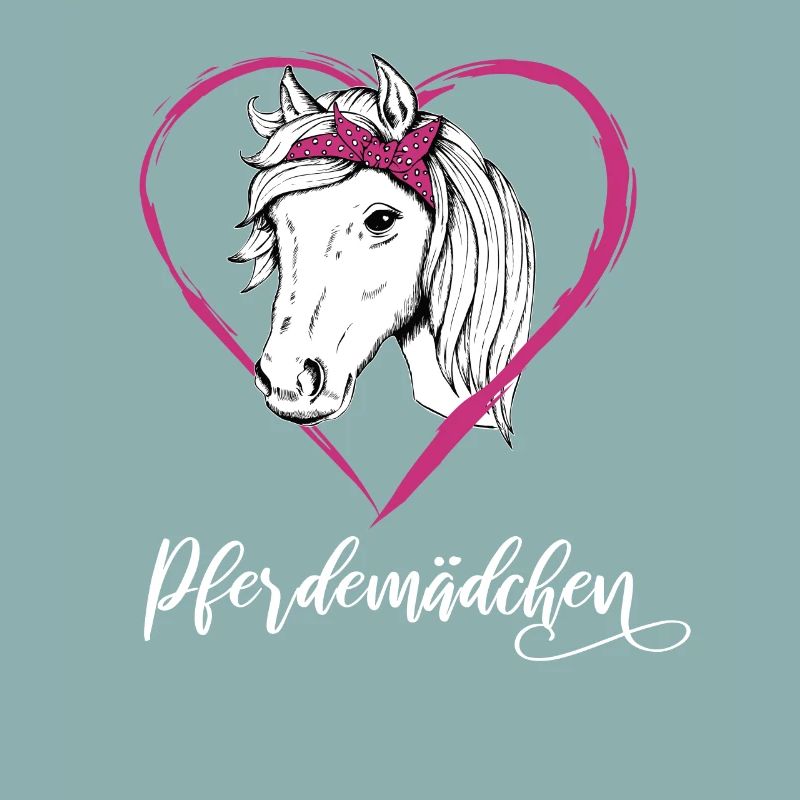 Pferdemädchen Pferde Herz Geschenkidee