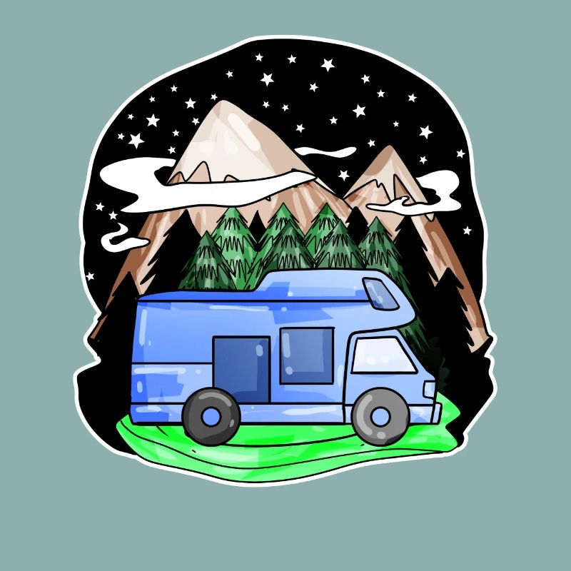 Camping-car Mountain Mountains Camping Camper
