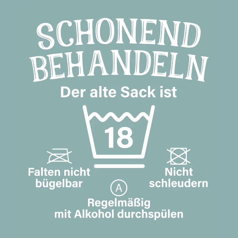 Schonend Behandeln Geschenk 18. Geburtstag Sack