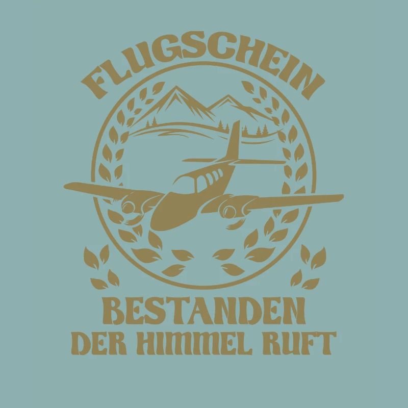 Flugschein bestanden der Himmel ruft